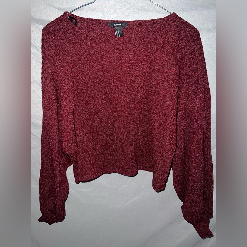 Forever 21 Burgundy Sweater